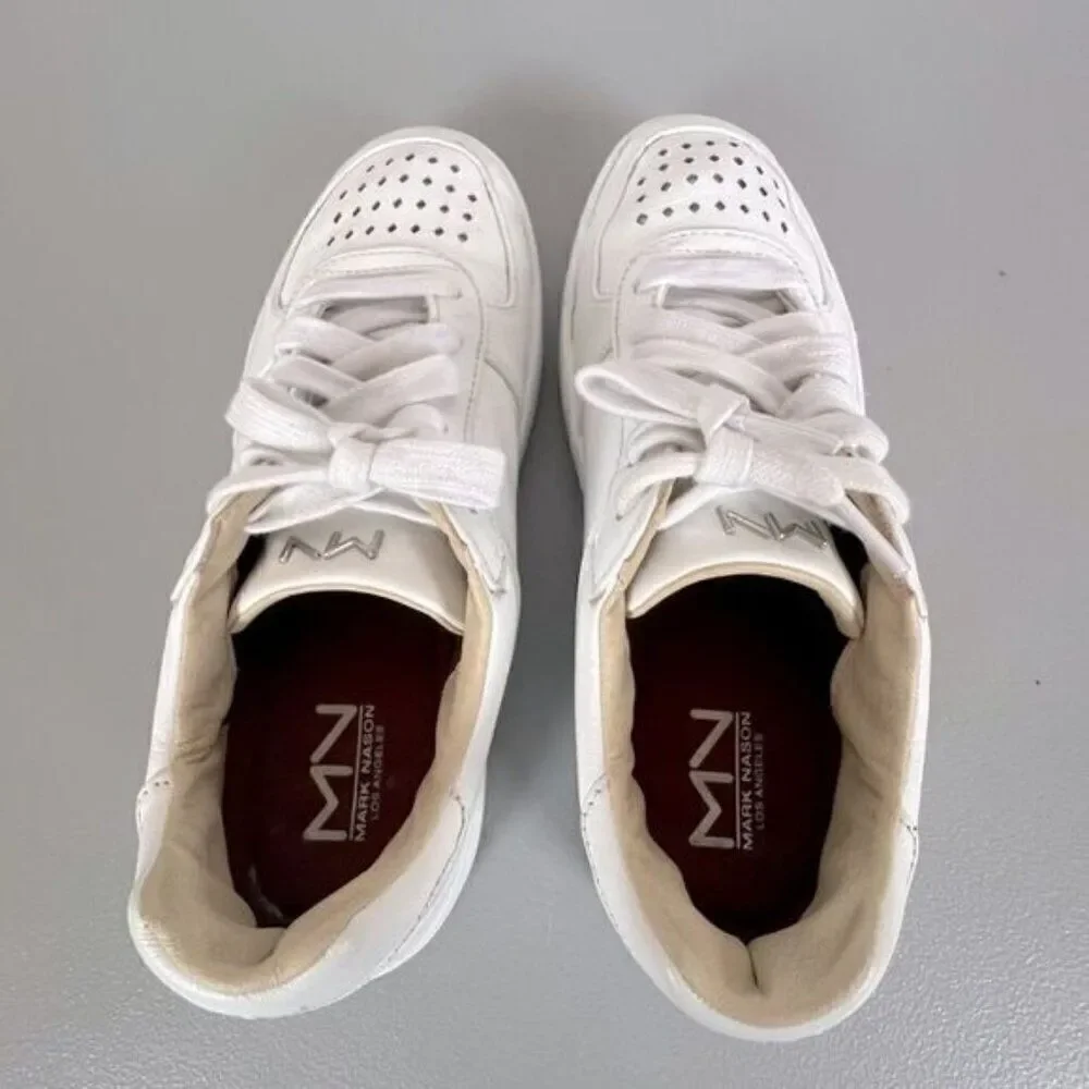 MARK NASON LOS ANGELES WOMENS SNEAKERS WHITE SIZE 9